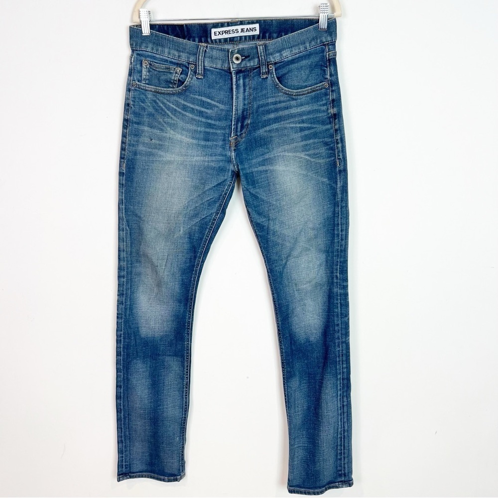 EXPRESS JEANS STRAIGHT ROCCO SLIM FIT JEANS MENS SZ 30x32